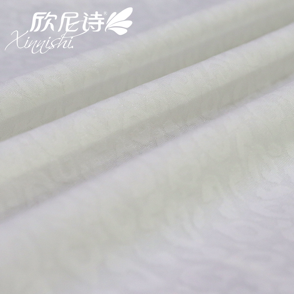 High Quality Stretch 78% Polyester 22% Spandex Solid Woven Jacquard Fabric for Sportswear Underwear Garment