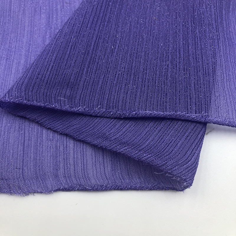 Breathable High Quality 100% Polyester Shinny Chiffon Fabric for Dress