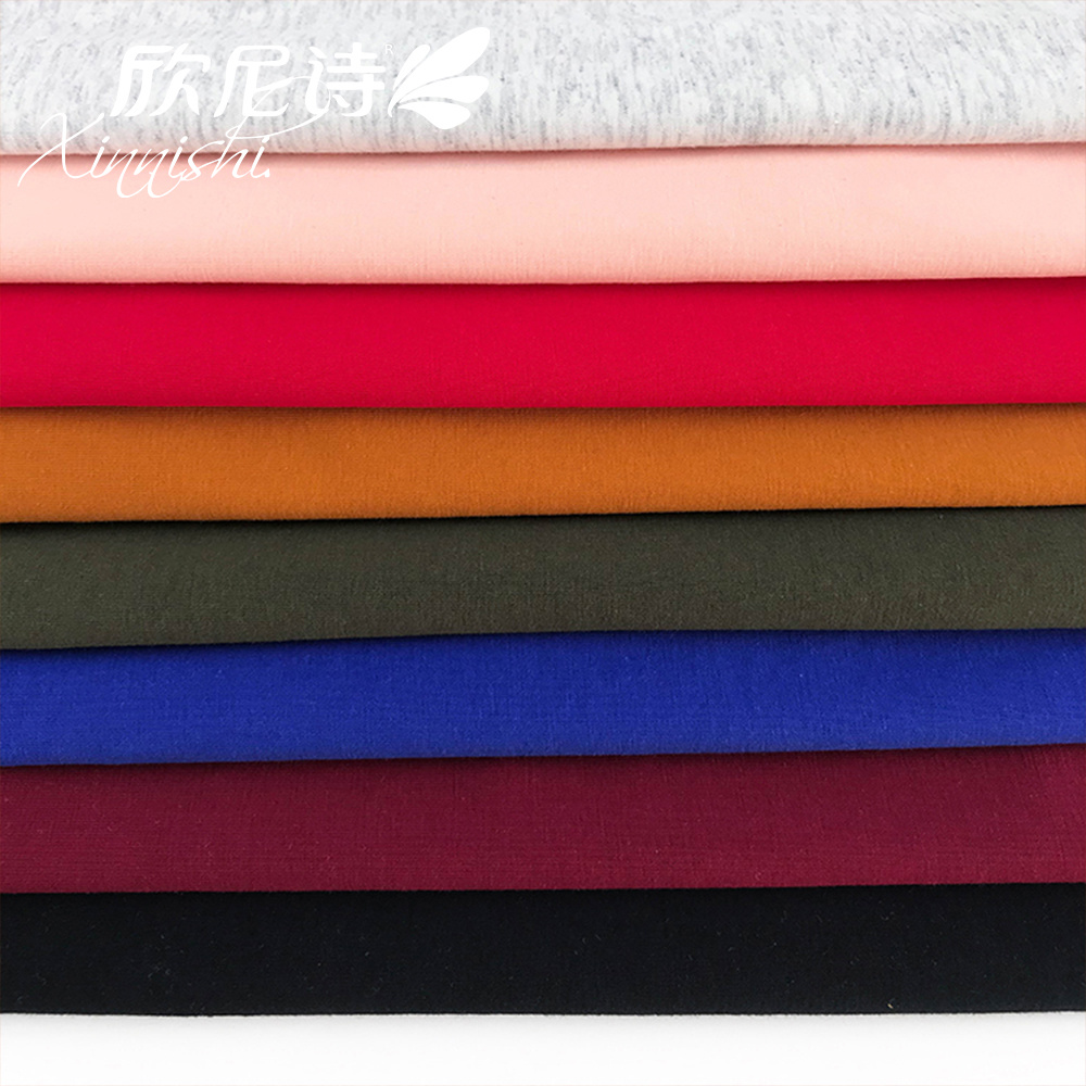 100% Cotton Jersey Fabric Weft Knitted Plain Textile Fabric for Underwear Bra Sportswear Garment