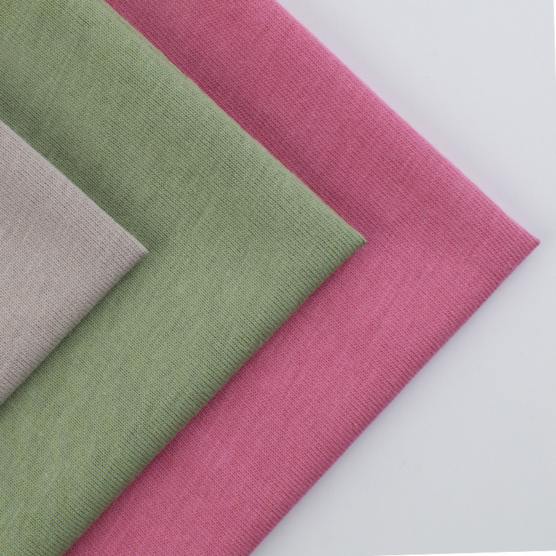 High Quality 100% Cotton Spandex Single Jersey Knit Fabric for Male Female