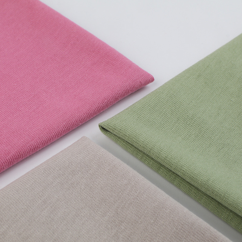 High Quality 100% Cotton Spandex Single Jersey Knit Fabric for Male Female