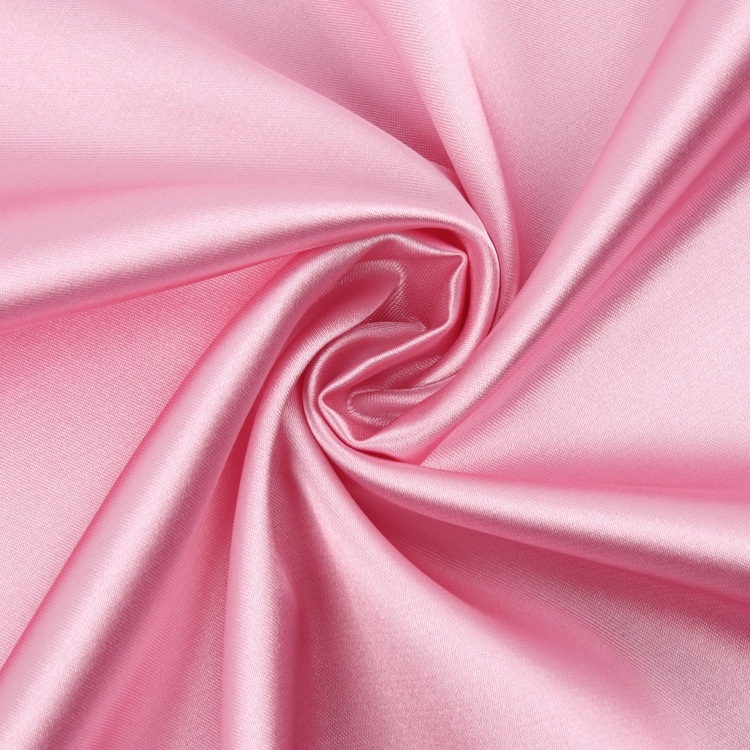 Good Price Wholesale 95.21% Polyester 4.79%Spandex Satin Fabric Shine Luxury Polyester Fabric for Dress Sleepwear
