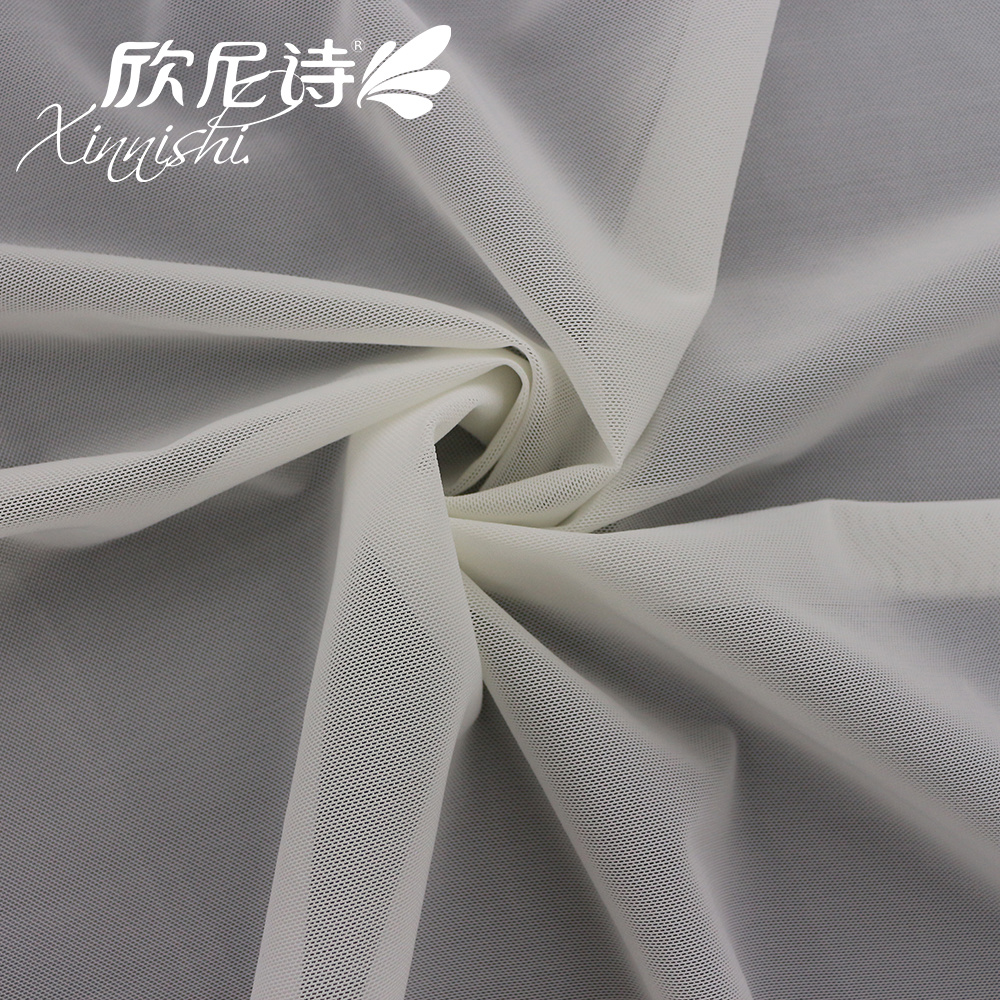 Ultrathin High Quality Knitting Mesh Fabric 93%Polyester 7%Spandex Underwear for Female