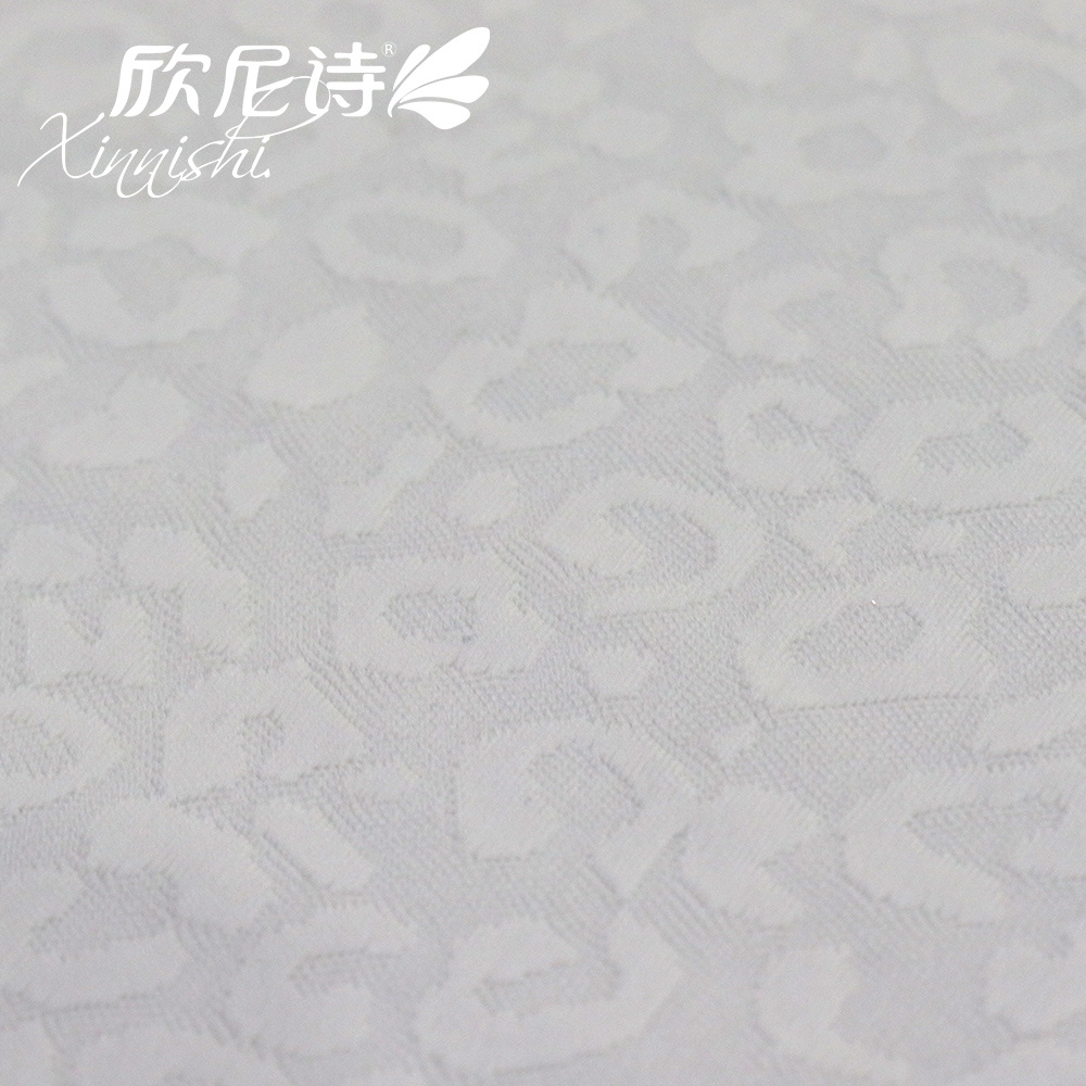 High Quality Stretch 78% Polyester 22% Spandex Solid Woven Jacquard Fabric for Sportswear Underwear Garment