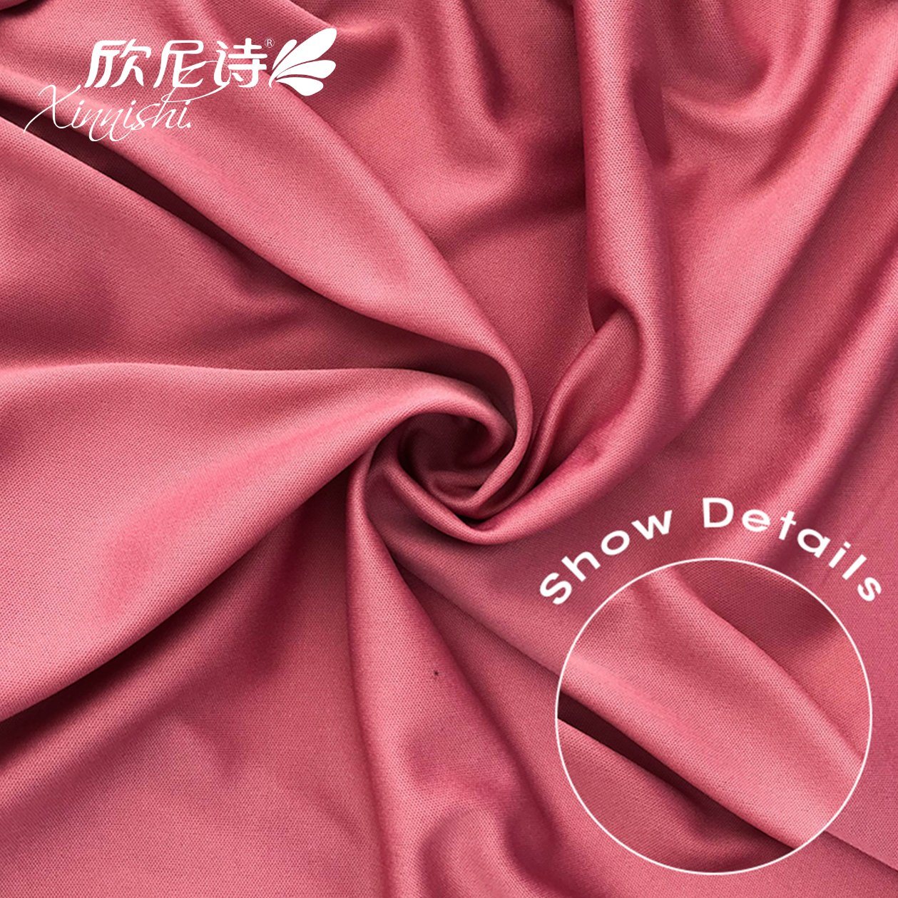 81.7% Nylon 18.3% Spandex Soft Breathable Interlock Fabric for Sportswear Swimwear Garment
