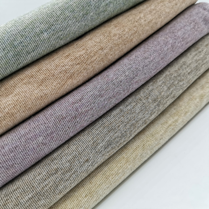 Color Stretch Polyester Fabric Knitted 70% Polyester 25% Rayon 5%Spandex Fabric for Sportswear