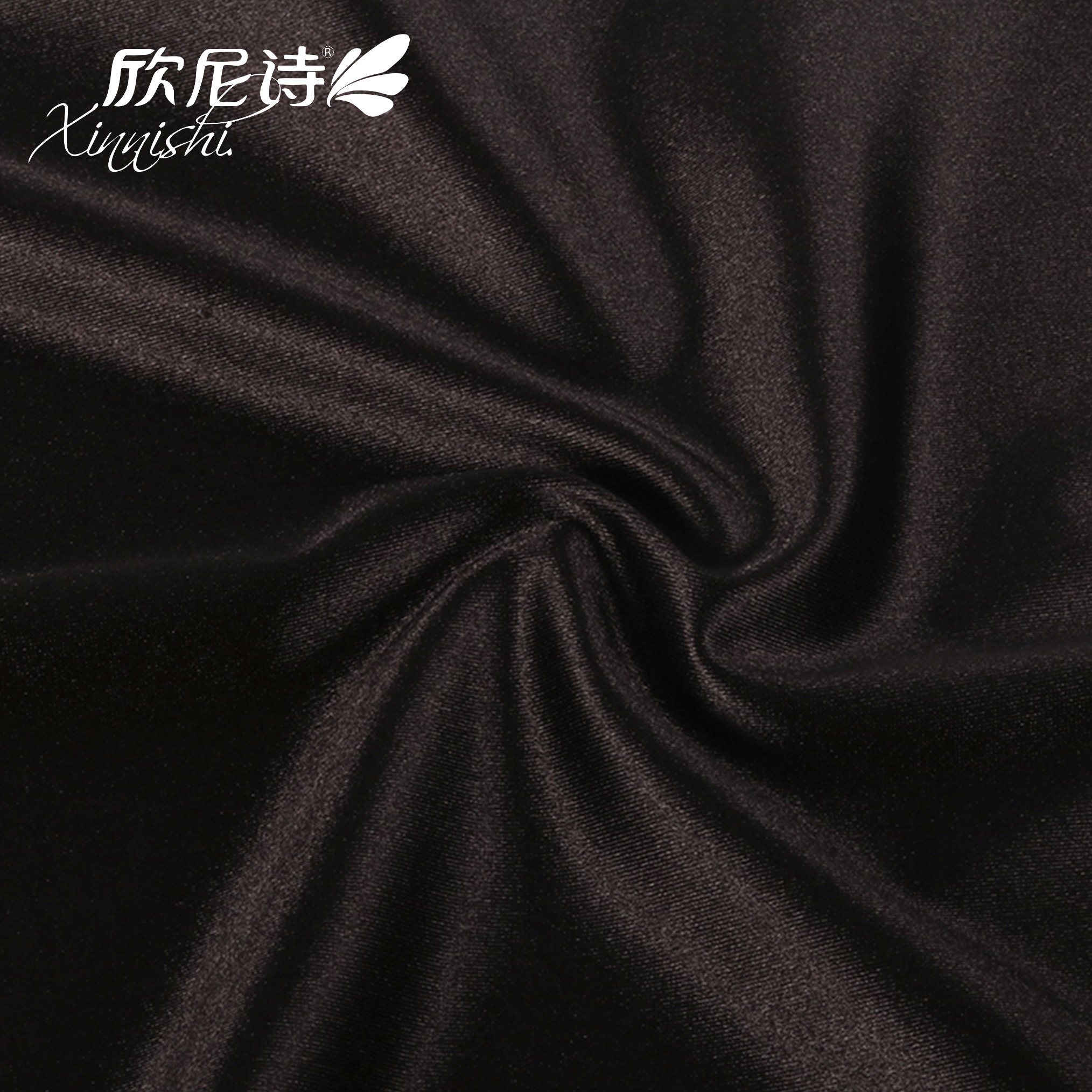Shiny Polyester Spandex Suitable for Lady Dresses Pajamas Shirts Silky Stretchy Satin Fabric