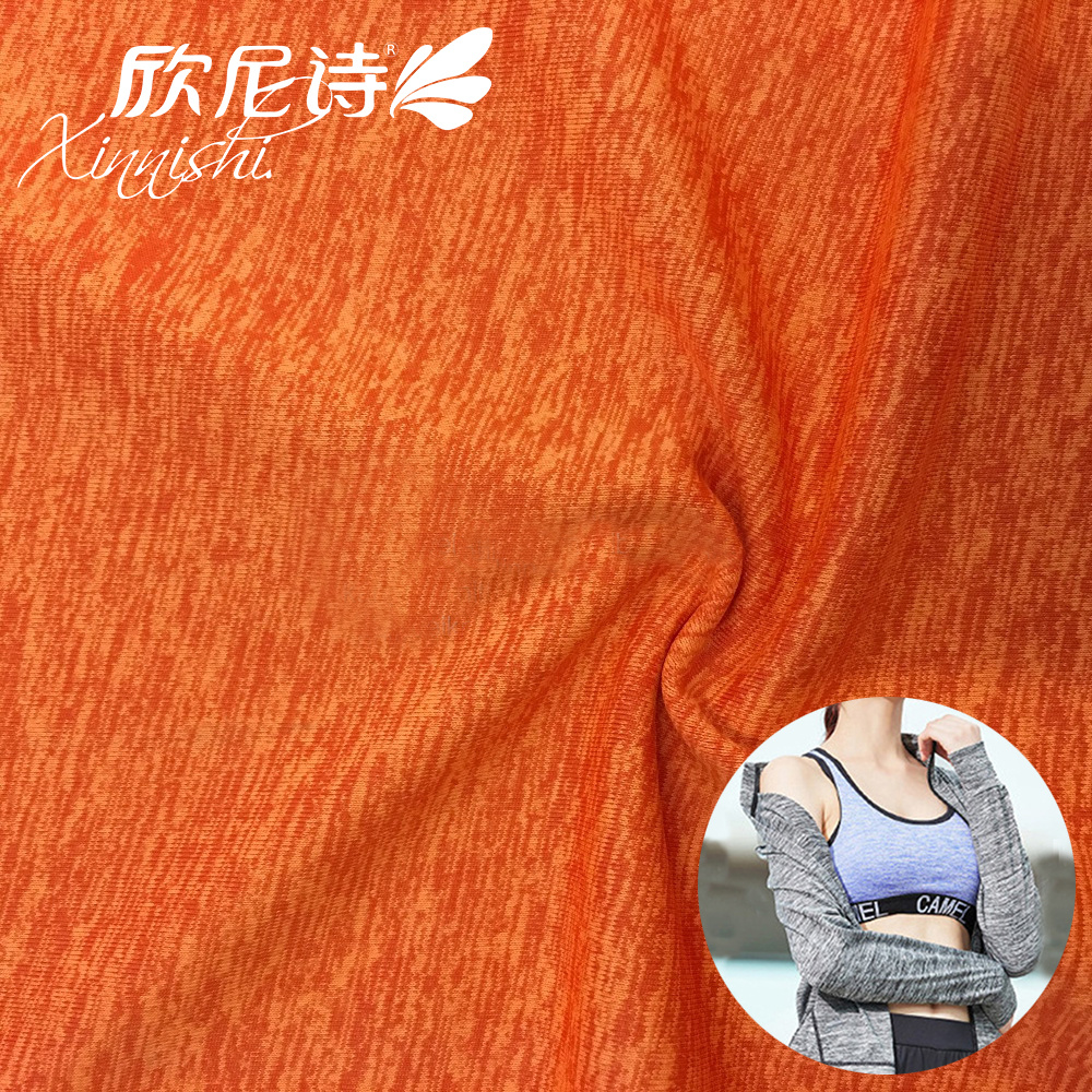 High Quality Elastic 4 Way Stretch Fabric 90% Polyester 10% Spandex Swimwear Fabric for Sportswear Swimwear