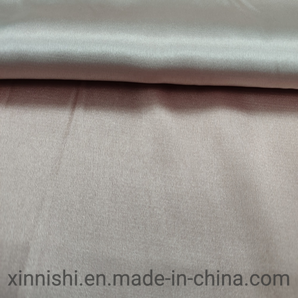 High Quality 94% Polyester 6% Spandex Stretch Satin Textile Fabric for Nightwear Garment