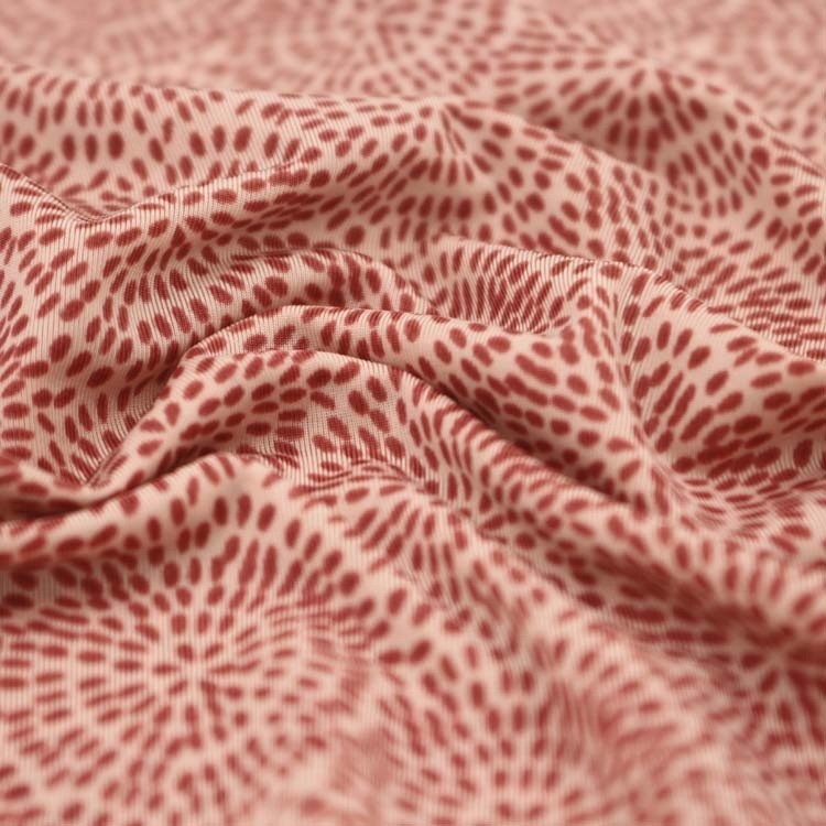 Fashionable 87.5%Polyester 12.5%Spandex Printed Knitted Rib Knit Jacquard Fabric for Women Dress