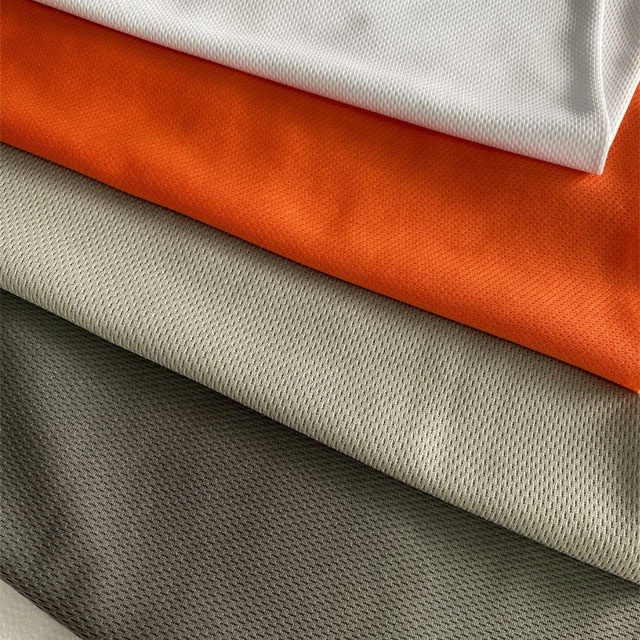 87.5%Polyester 12.5%Spandex Eyelet Microfiber Birdeye Mesh Fabric for Sportswear Garment