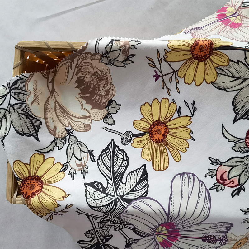 Customisable 90%Polyester 10%Spandex High Elastic Knitted Fabric Pattern Design Printed Fabric for Garment