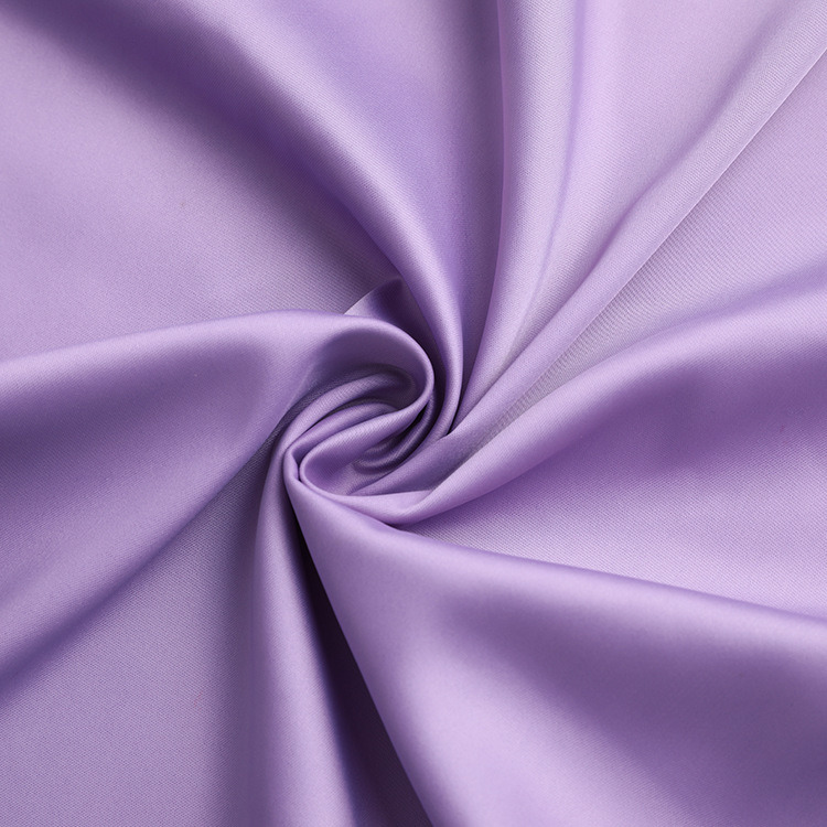 Hot Sale Satin Fabric 90%Polyester 10% Spandex Fabric Stretch Satin Fabric for Dress