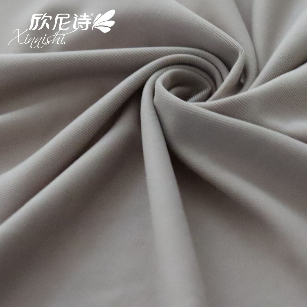 Breathable 90% Polyester 10% Spandex Solid Elastic Fabric for Swimwear Garment Underwear