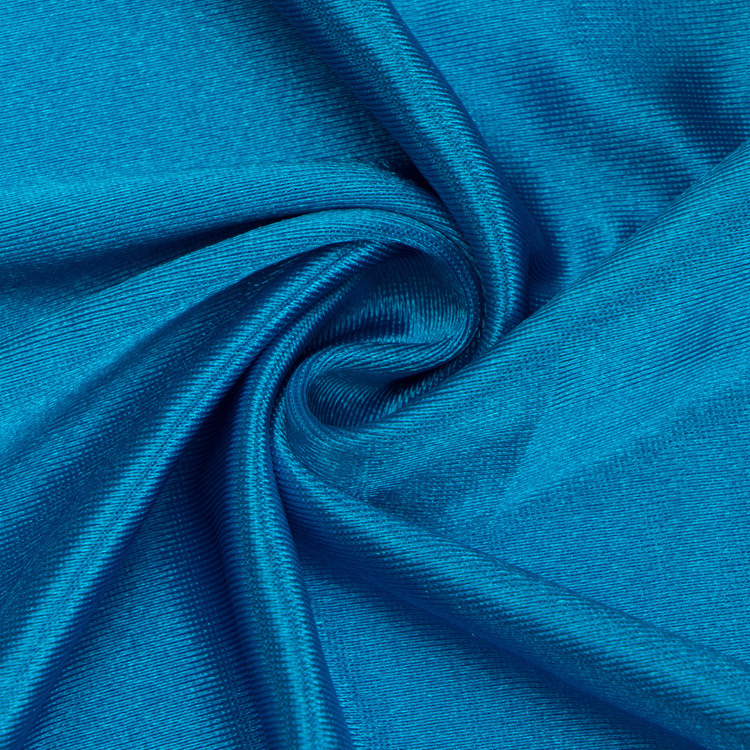 86%Polyester 14%Spandex 180GSM Satin Textile Fabric for Garment Evening Dress