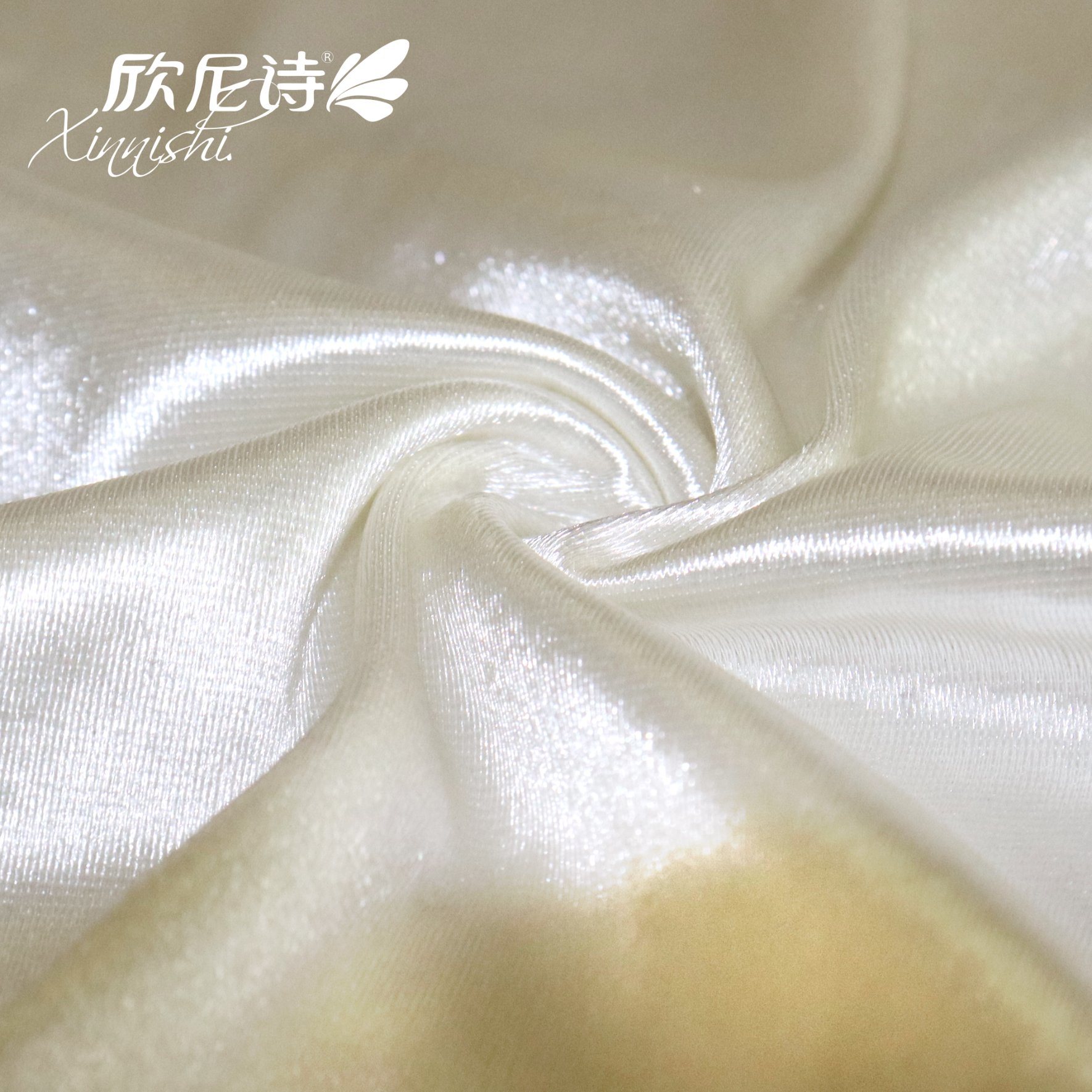 Plain 90% Polyester 10%Spandex Bridal Satin Silk Textile Satin Fabric of Dress