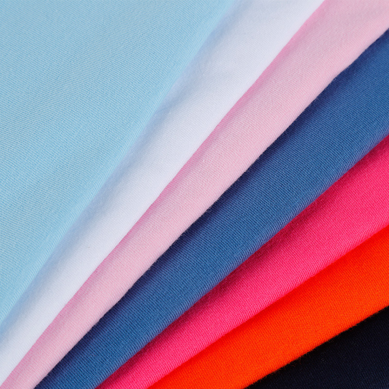High Quality 95%Cotton 5%Spandex Single Jersey Fabric Textile Fabric for Sportswear Underwear Garment