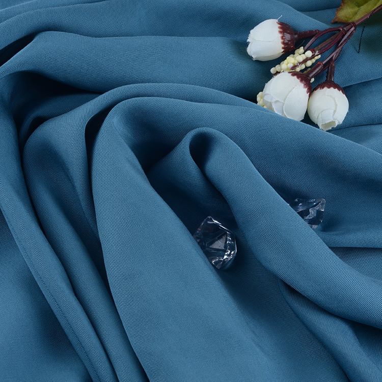 Hot Sale 100% Nylon Fabric Plain Dye Woven Fabric Blue for Pants Garment