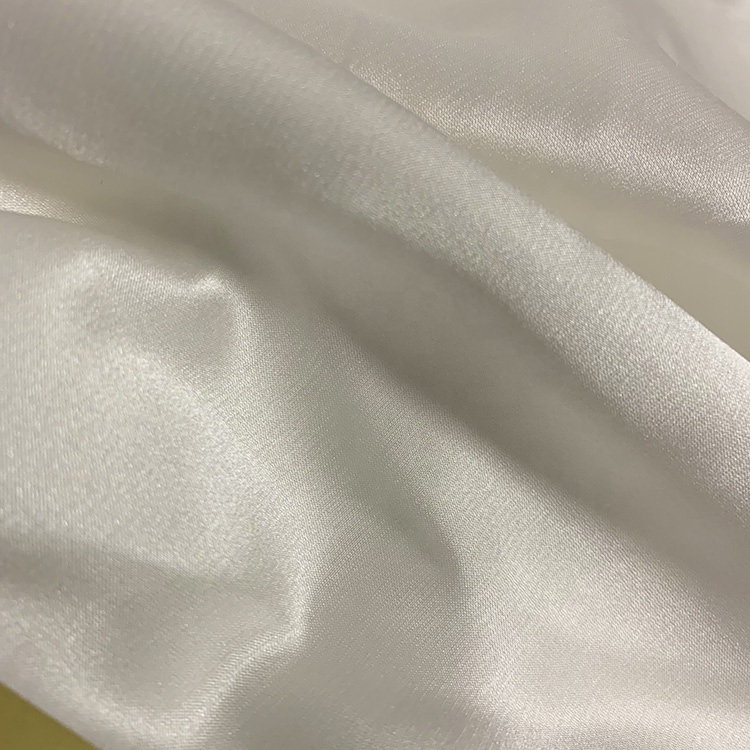91.78% Polyester 8.22%Spandex High Elastic Shiny Stretch Satin Fabric for Sleep Wear Dress