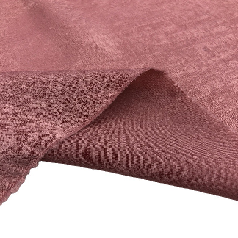 100% Polyester Woven Shinny Satin Chiffon Fabric for Women Dress