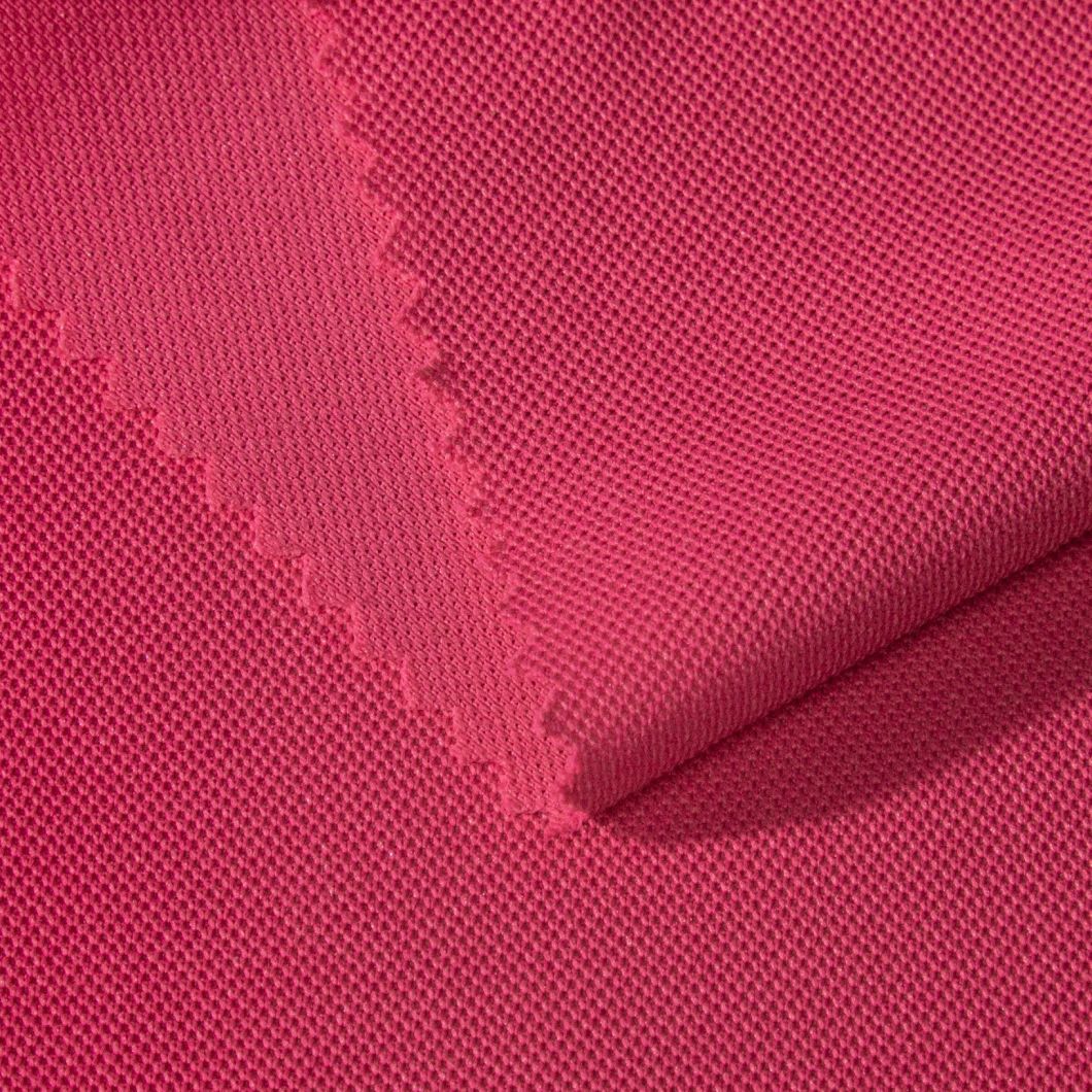 Manufacturer Bird Eye Mesh Fabric 110GSM Polyester Birds Eye Pique Knitted Sportswear Fabric -01