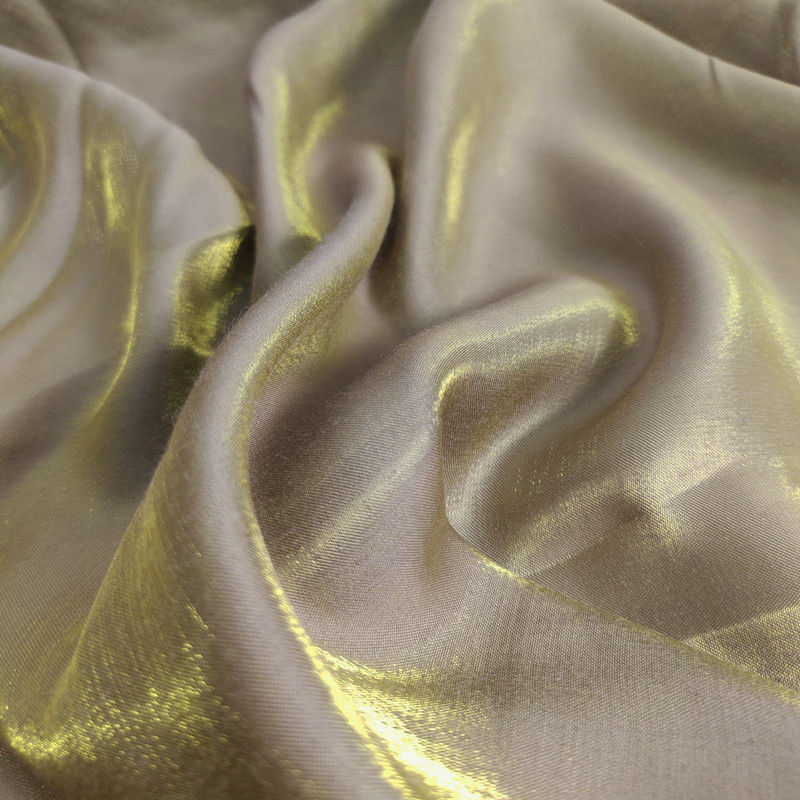 Multi Colors 70% Polyester 30% Cotton Wight 150cm Gilding Satin Fabric for Garment