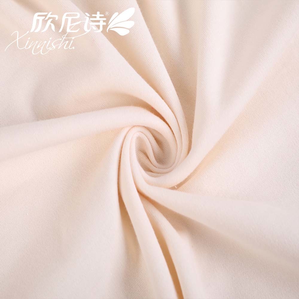 100% Cotton Single Jersey Knitted Fabric Stretch Breathable Plain Dyed Jersey Textile Fabric for T-Shirt Garment Underwear