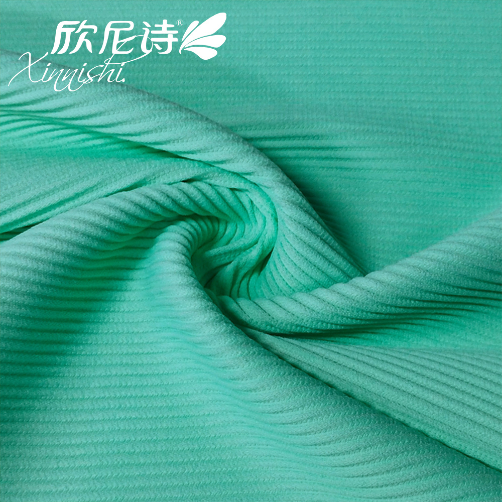 Hot Sale High Quality 90% Polyester 10% Spandex Stretch Rib Swimwear Fabric