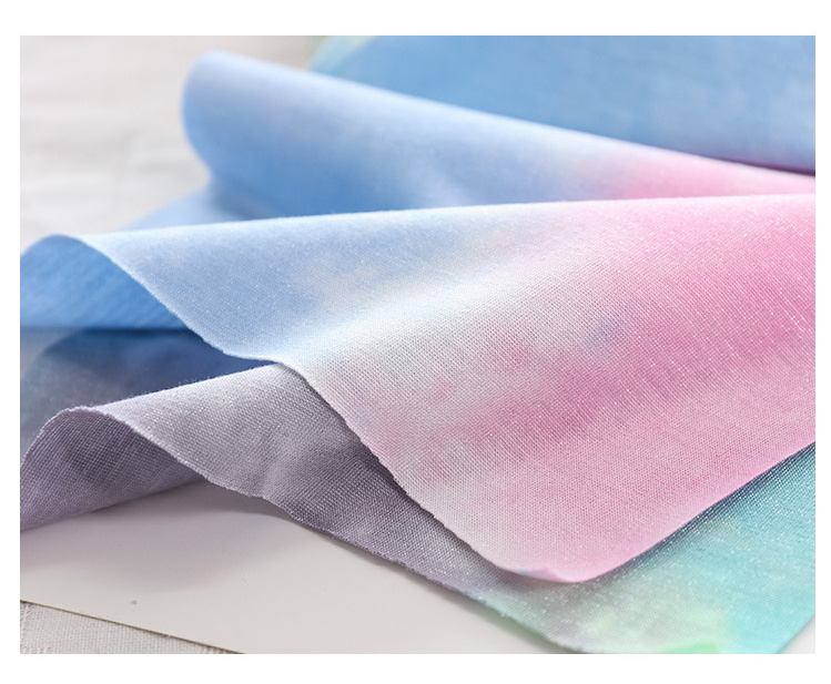 Color Fabric 85%Rayon 15%Silk Fabric Weft Knitting Bright Color Fabric