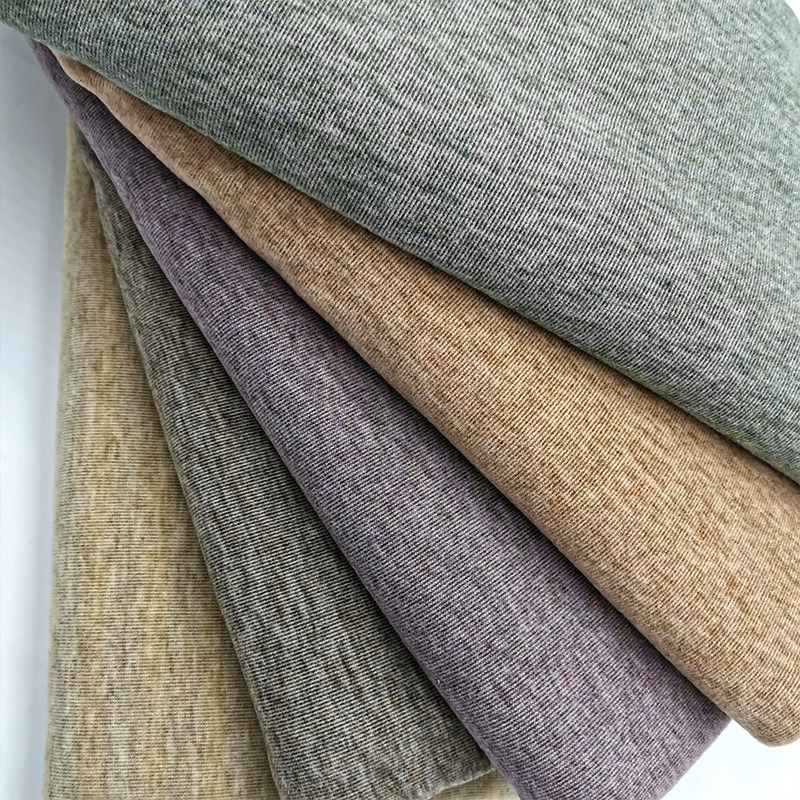 Color Stretch Polyester Fabric Knitted 70% Polyester 25% Rayon 5%Spandex Fabric for Sportswear