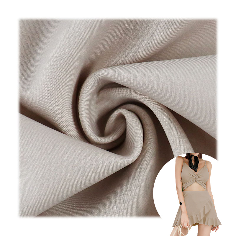 90% Polyester 10% Spandex High Elastic Textile Fabric for Bikini Swimwear Yoga Garment
