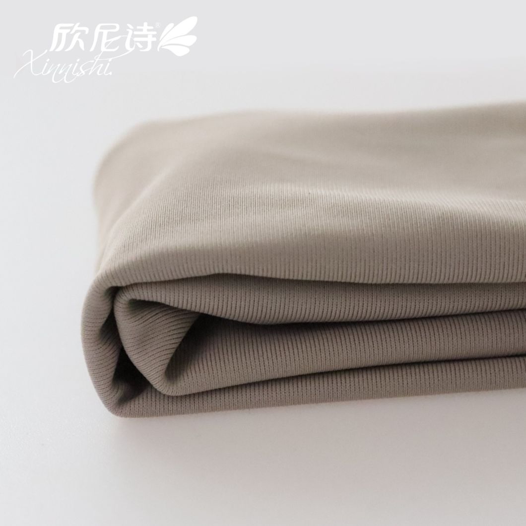 Breathable 90% Polyester 10% Spandex Solid Elastic Fabric for Swimwear Garment Underwear