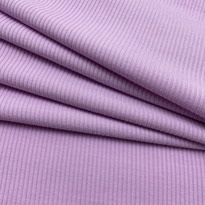 High Quality 93% Rt 7%Spandex Fabric Polyester Rib Cotton Polyester Fabric