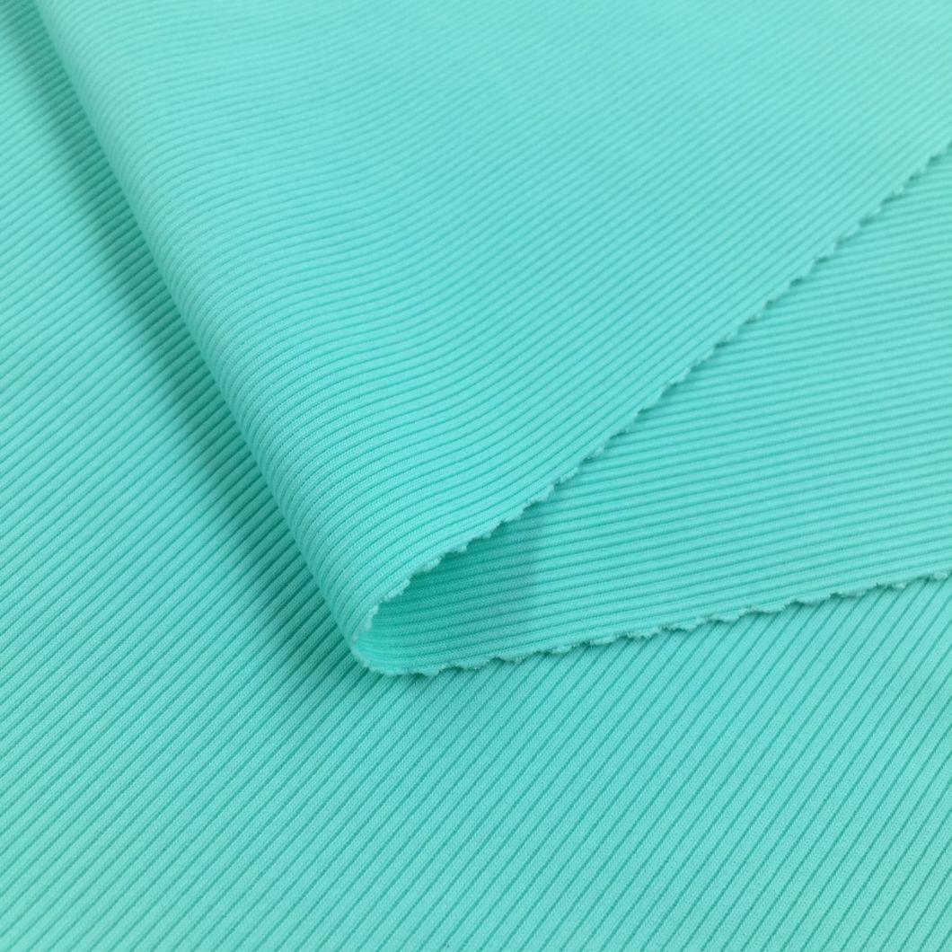 87.5%Polyester 12.5%Spandex Stripe Stretch Jacquard Fabric for Bra Swimwear Yoga Garment