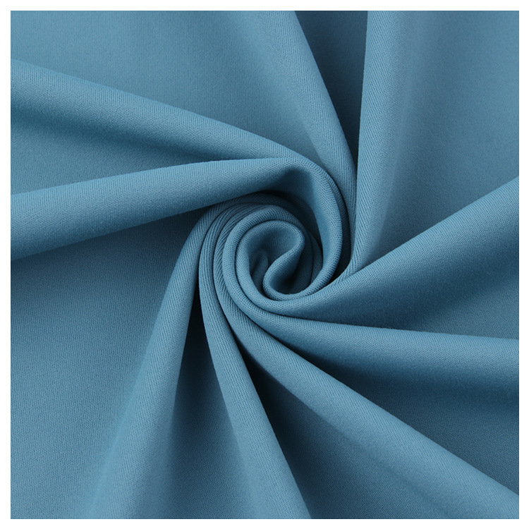 High Quality 81.7% Nylon 18.3% Spandex 130GSM Stretch Plain Dyed Interlock Fabric for Swimwear Sportswear Yoga Garment
