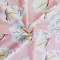 High Quality 100% Cotton Printed Flower Knit Fabric for Baby Wear Shirt P1020-8