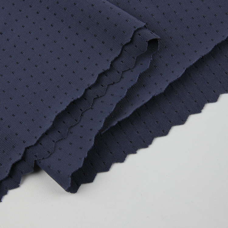 High Quality 84.5%Polyester 15.5%Spandex Sportswear Jersey Polyester Sports Mesh Knitted Fabric