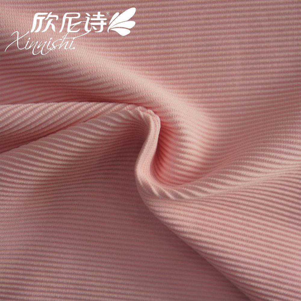 Hot Sale High Quality 90% Polyester 10% Spandex Stretch Rib Swimwear Fabric for Bikini Garment