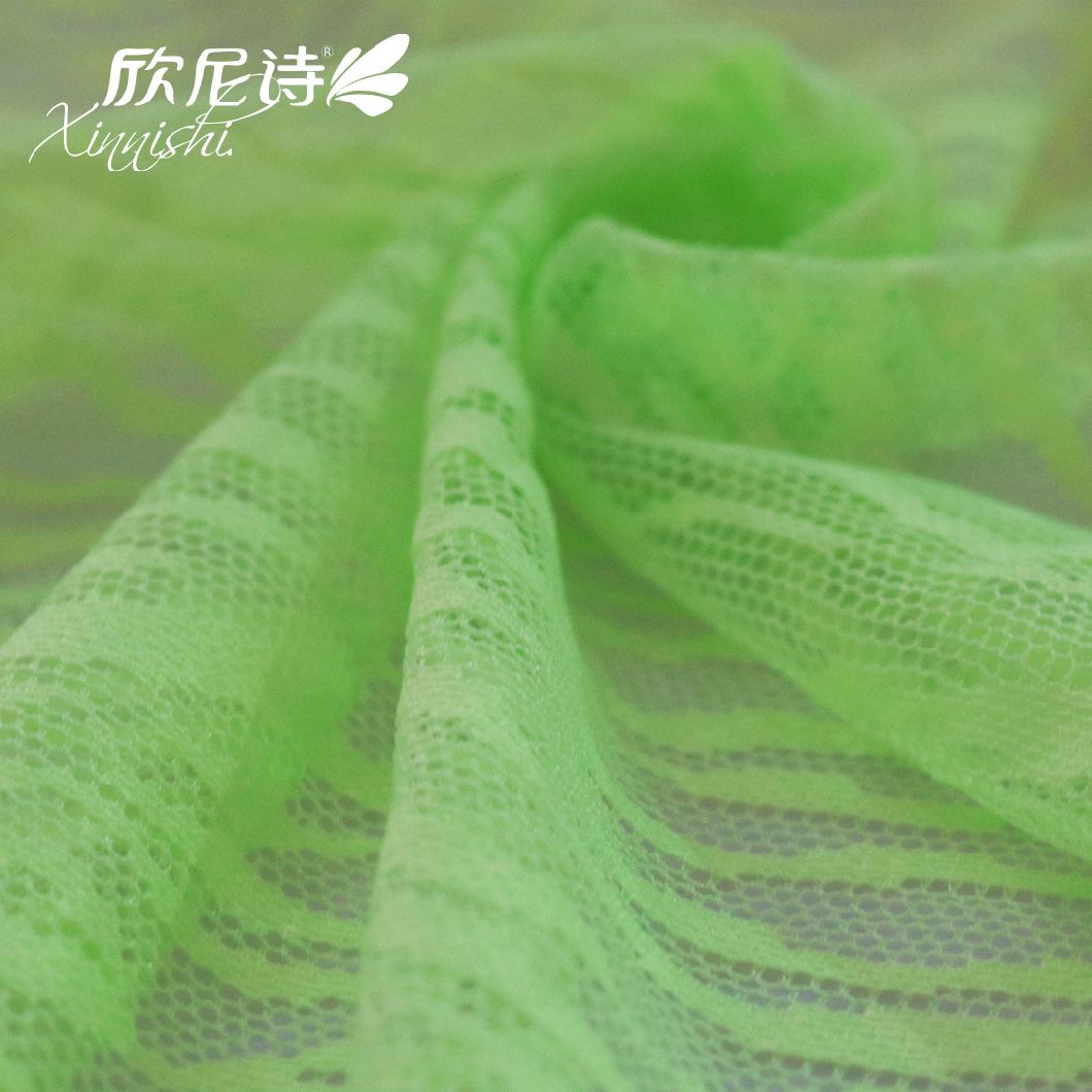 Ultrathin Knitting Mesh Fabric 93%Polyester 7%Spandex 4 Way Stretch Underwear Fabric for Female