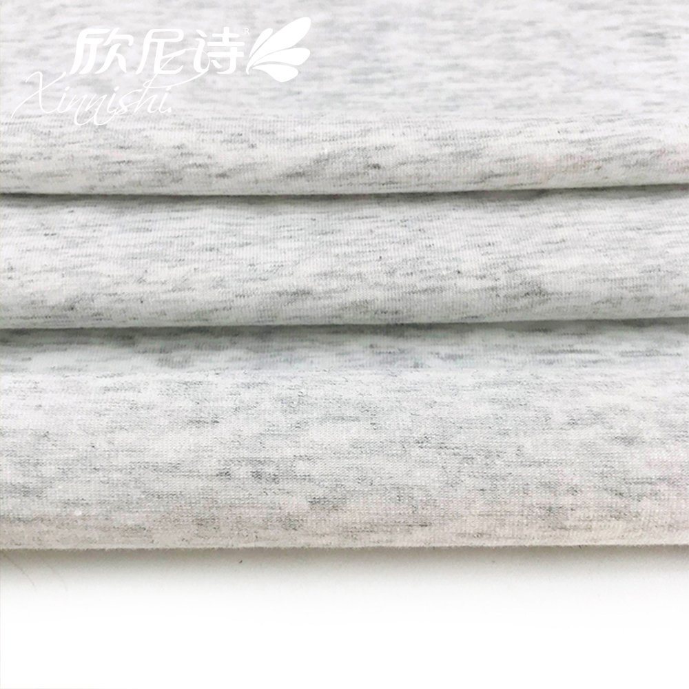 100% Cotton Jersey Fabric Weft Knitted Plain Textile Fabric for Underwear Bra Sportswear Garment