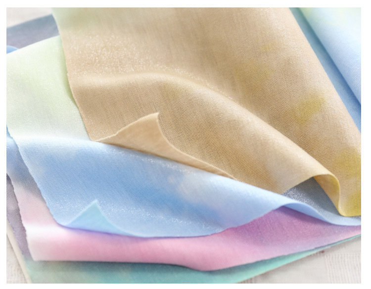 Color Fabric 85%Rayon 15%Silk Fabric Weft Knitting Bright Color Fabric