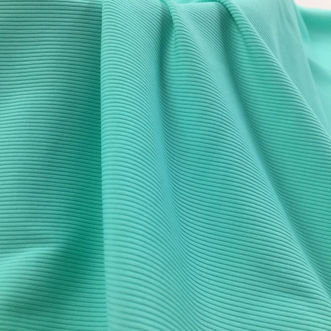 87.5%Polyester 12.5%Spandex Stripe Stretch Jacquard Fabric for Bra Swimwear Yoga Garment