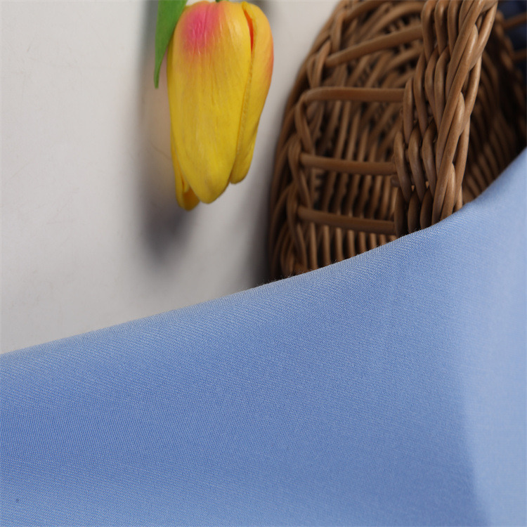 Roma Fabric Stretch Pants Fabric Knitting Dyed 67%R 25%N 8%Sp Fabric for Garment