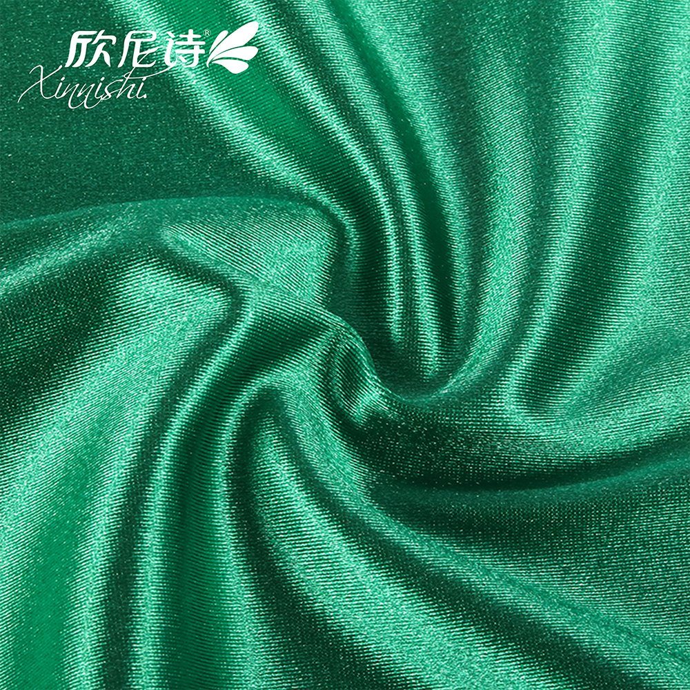95%Polyester 5%Spandex High Quality Shiny Stain Fabric for Bridal Dress Nightwear Garment