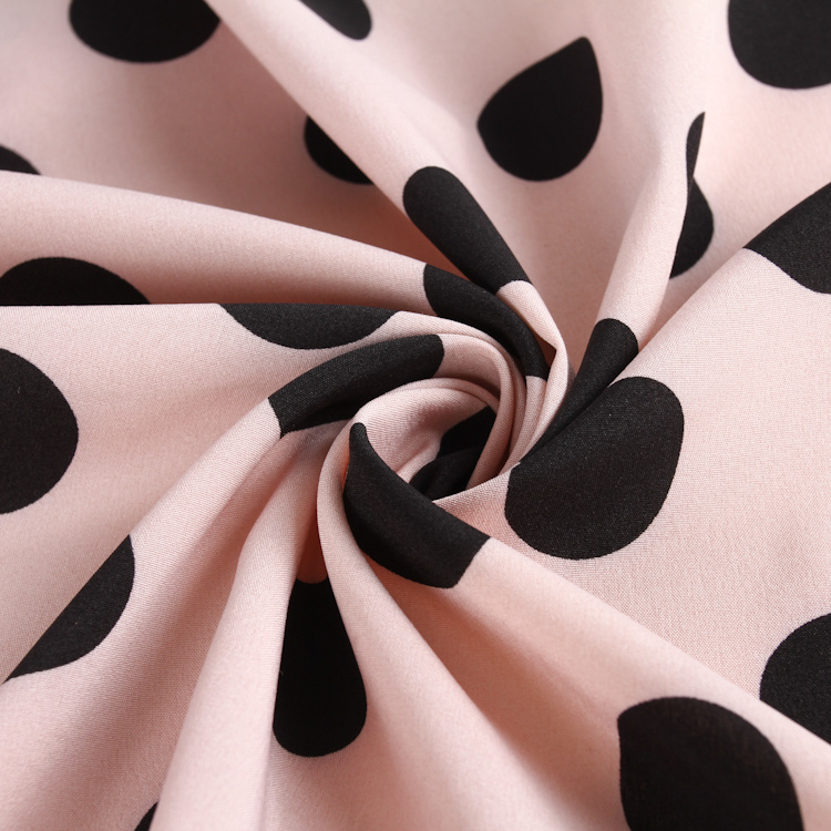 Custom Printed 90%Polyester 10%Spandex Polka DOT Spandex Printed Textile Fabric for Swimwear Garment