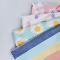 High Quality 100% Cotton Color Stripe Printed Knit Fabric for Baby Wear Shirt P1020-17