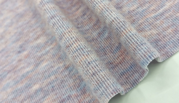 Color Stretch Polyester Fabric Knitted 70% Polyester 25% Rayon 5%Spandex Fabric for Sportswear