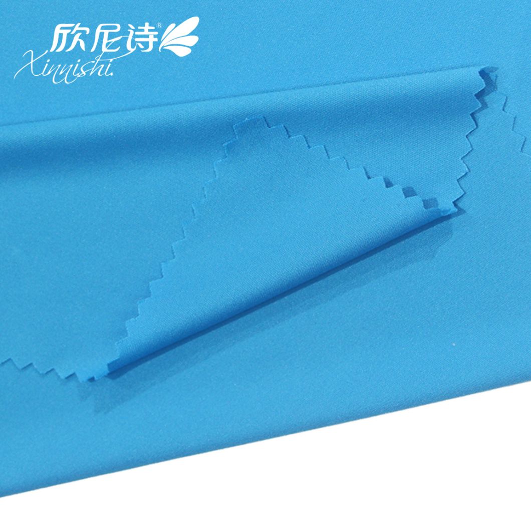 81.7% Nylon 18.3% Spandex Elastic Stretch Knitted Interlock Fabric for Sportswear Swimwear Yoga Garment