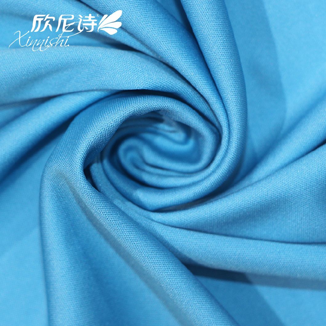 81.7% Nylon 18.3% Spandex Elastic Stretch Knitted Interlock Fabric for Sportswear Swimwear Yoga Garment