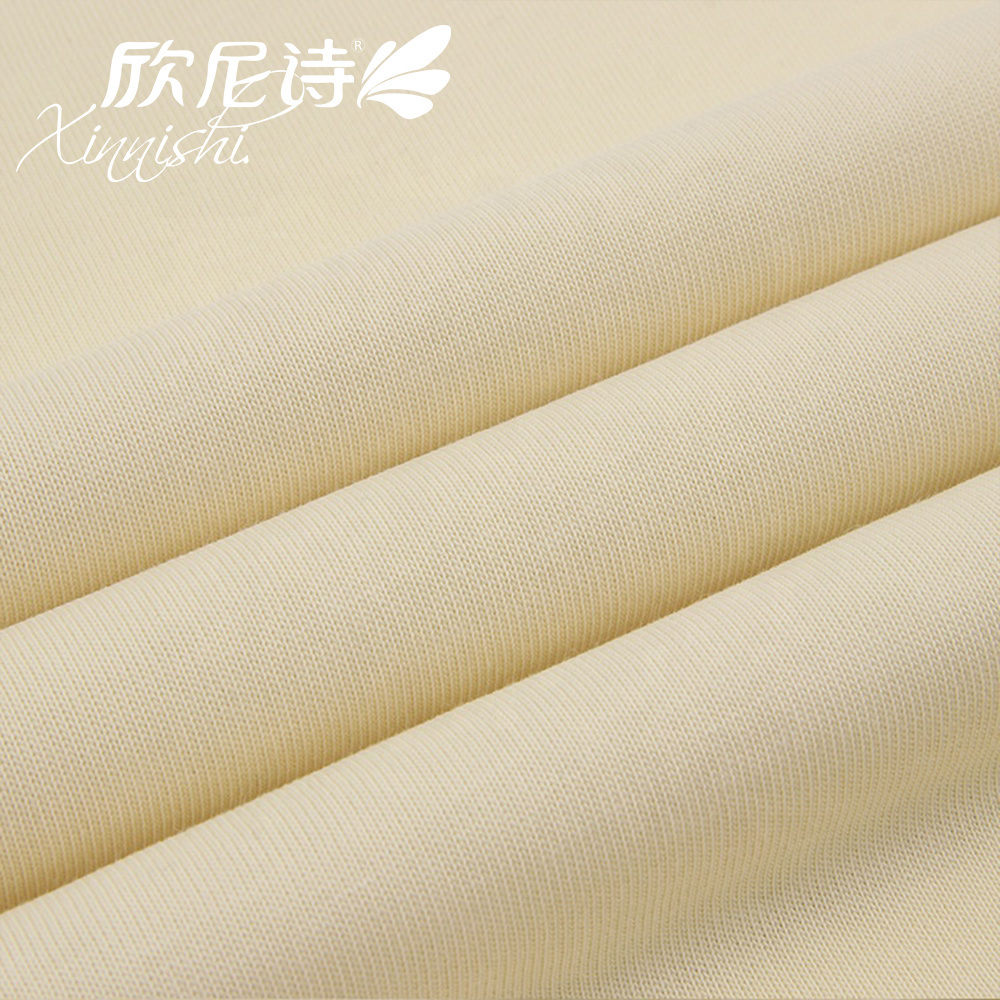 Jersey Fabric with 100%Cotton Breathable 4 Way Stretch Garment Fabric Single Jersey Knit Fabric for Female Male